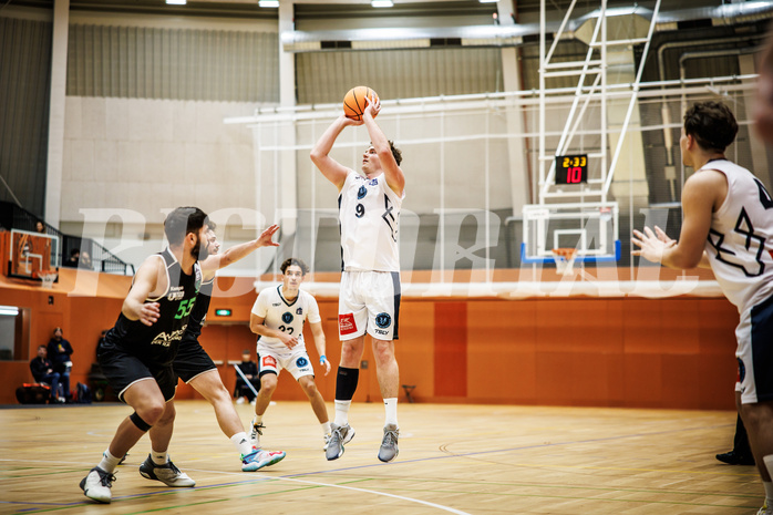 Basketball, Basketball Zweite Liga 2024/25, Grunddurchgang 4.Runde, Vienna Timberwolves, UDW Alligators, Philipp D'Angelo (9)