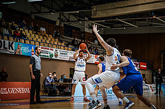 Basketball, bet-at-home Basketball Superliga 2021/22, Grunddurchgang Runde 14, Oberwart Gunners, Vienna D.C. Timberwolves, Ioannis Chatzinikolas (11)