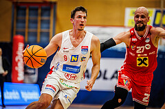 Basketball, win2day Basketball Superliga 2024/25, Grunddurchgang 8.Runde, SKN St. Pölten, Flyers Wels, Roman Jagsch (9)