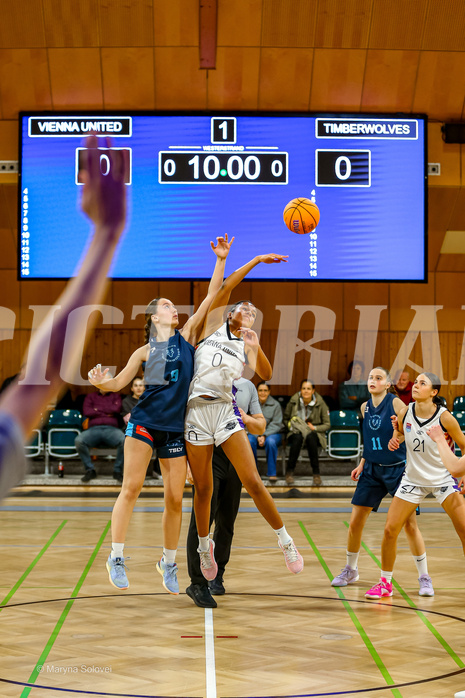 01.12.2024 Österreichischer Basketballverband 2024/25, SLWU19, Vienna United vs. Vienna Timberwolves