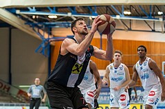 Basketball, ABL 2017/18, Grunddurchgang 21.Runde, Oberwart Gunners, WBC Wels, Davor Lamesic (7)