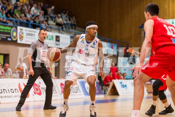 Basketball, ABL 2016/17, Playoff HF Spiel 5, Oberwart Gunners, WBC Wels, Derek Jackson Jr. (6)