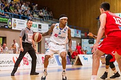 Basketball, ABL 2016/17, Playoff HF Spiel 5, Oberwart Gunners, WBC Wels, Derek Jackson Jr. (6)