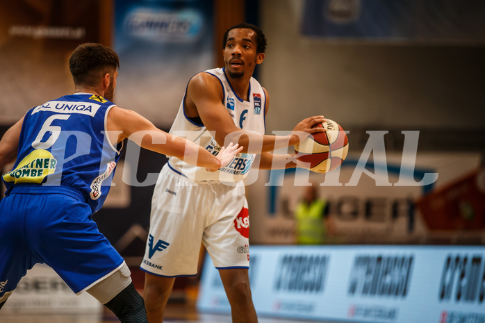 Basketball, Admiral Basketball Superliga 2019/20, Platzierungsrunde 3. Runde, Oberwart Gunners, Gmunden Swans, Lawrence Alexander (6)