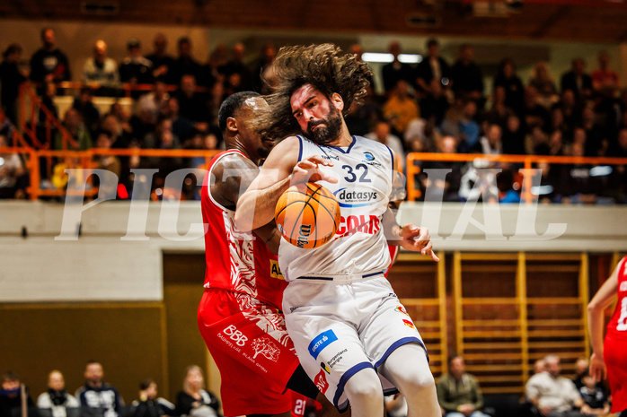 Basketball, win2day Basketball Superliga 2024/25, Grunddurchgang Runde 7, BBC Nord Dragonz, Traiskirchen Lions, Sead Hadzifejzovic (32)