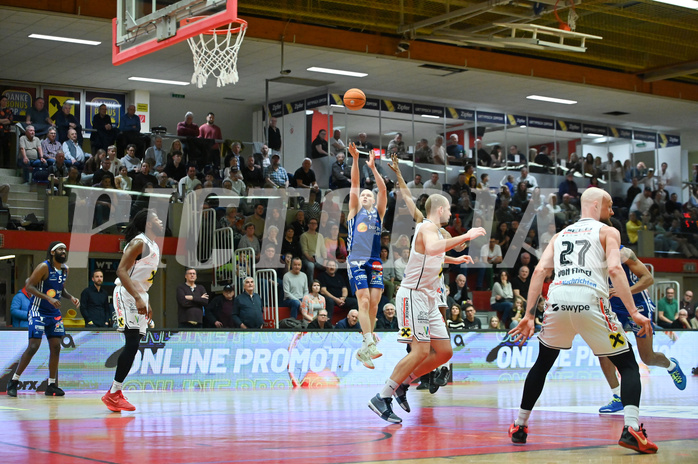 Basketball, Superliga 2024/25, Platzierungsrunde 4.Runde, Flyers Wels vs. Oberwart Gunners,