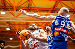 Basketball, win2day Basketball Superliga 2024/25, Grunddurchgang Runde 9, BBC Nord Dragonz, Oberwart Gunners, Sead Hadzifejzovic (32)
