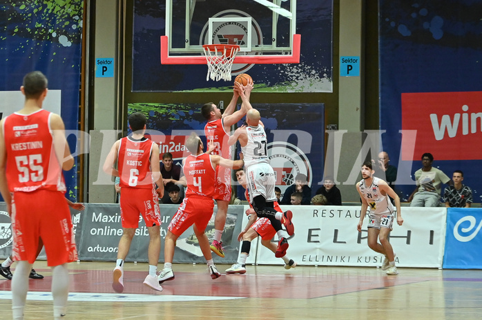 Basketball, Superliga 2024/25, Plazierungsrunde 1.Runde, Flyers Wels vs. Traiskirchen Lions,
