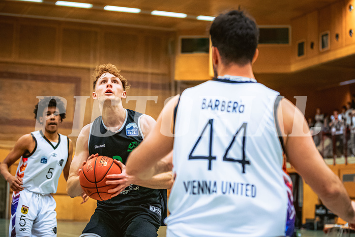 Basketball, Basketball Zweite Liga 2022/23, Grunddurchgang 19.Runde, Vienna United, UDW Alligators, Luis Göd (2)