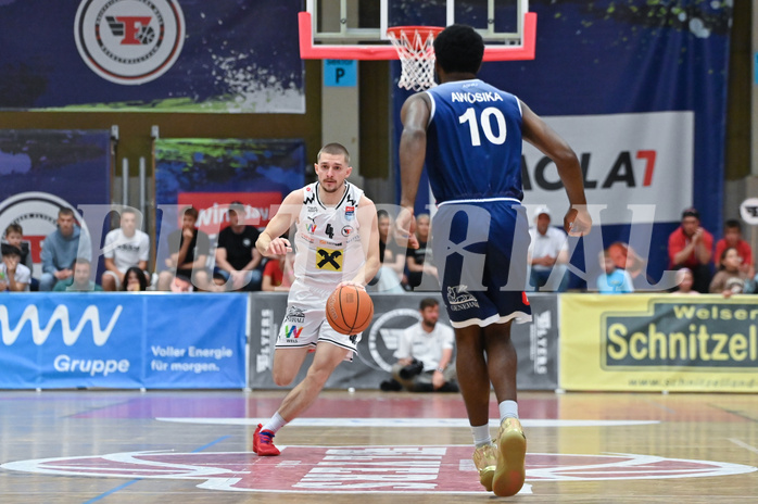 Basketball Superliga 2024/25, Playoff, Viertelfinale Spiel 3, Flyers Wels vs BBC Nord Dragonz,

