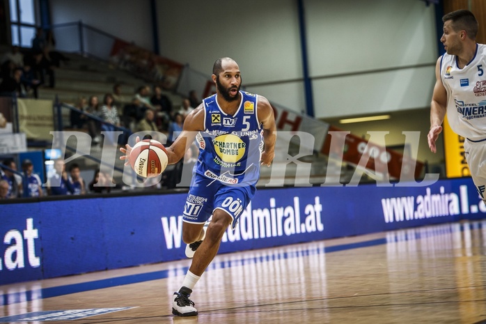 Basketball, ABL 2018/19, Playoff HF Spiel 1, Oberwart Gunners, Gmunden Swans, Devin White (5)
