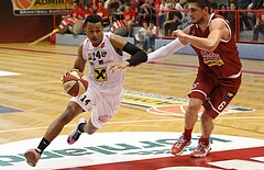 Basketball ABL 2015/16 Grunddurchgang 35.Runde Traiskirchen Lions vs. WBC Wels