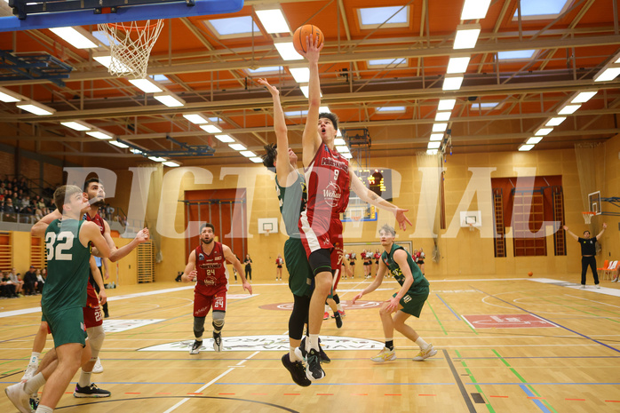 Basketball Zweite Liga 2023/24, Playoff Viertelfinale Spiel 1 Mistelbach Mustangs vs. Dornbirn Lions