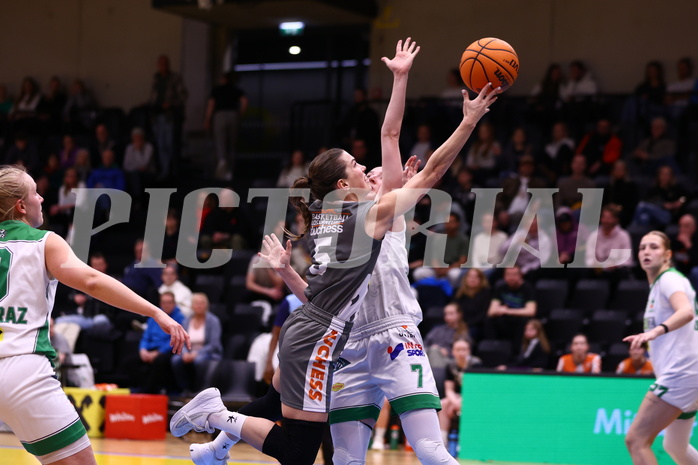 23.03.2024, Graz, Raiffeisen Sportpark, Basketball Damen Superliga 2023/24, Semifinale, Spiel 2, UBI Holding Graz - BK Raiffeisen Duchess Klosterneuburg,  