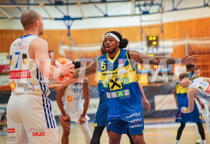 Basketball Superliga 2024/25, 6.Plazierungsrunde Oberwart Gunners vs. UBSC Graz