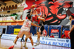 Basketball, win2day Basketball Superliga 2023/24, Grunddurchgang 16.Runde, Traiskirchen Lions, Kapfenberg Bulls, Nemanja Krstic (22)