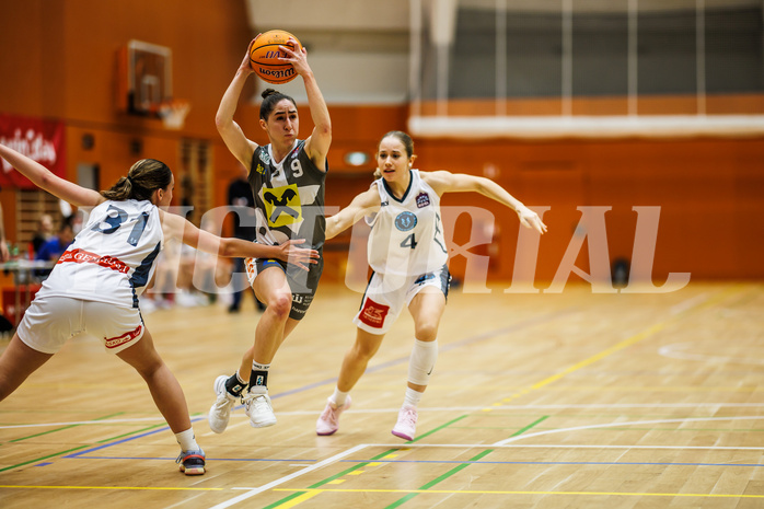 Basketball, Win2Day Basketball Damen Superliga 2024/25, Grunddurchgang 9.Runde, Vienna Timberwolves, Klosterneuburg Duchess, Michaela Wildbacher (9), Johanna Mölls (4)