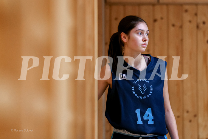 23.02.2025 Österreichischer Basketballverband 2024/25, SLWU14 Vienna United vs. Vienna Timberwolves