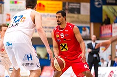 Basketball, ABL 2016/17, Playoff HF Spiel 1, Oberwart Gunners, WBC Wels, Lorenzo O'Neal (9)