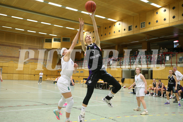 Basketball Damen Superliga 2021/22, Grundducrhgang 14.Runde Vienna United vs. KOS Celovec


