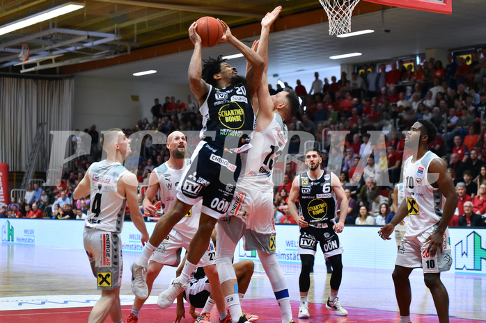 Win2Day Basketball Superliga 2022/23, Playoff,
Semifinale Spiel 4, Flyers Wels vs Swans Gmunden,