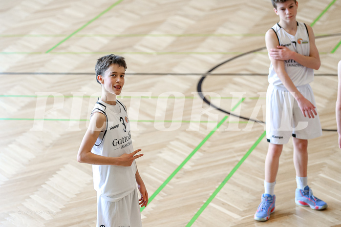 31.03.2025 Österreichischer Basketballverband 2024/25, SLMU14 Basket Flames WAT vs. FSN Baskets Wels