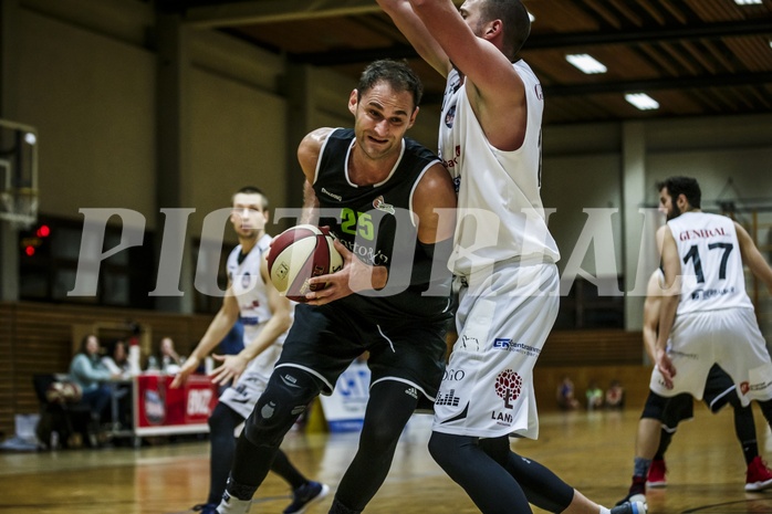 Basketball, 2.Bundesliga, Grunddurchgang 9.Runde, Mattersburg Rocks, Basket Flames, Fuad Memcic (25)