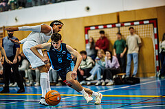 Basketball, Basketball Zweite Liga 2024/25, Grunddurchgang 13.Runde, UDW Alligators, Vienna Timberwolves, Marko Kolaric (30), Jakob Konzet (5)