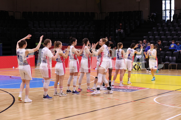 18.02.2023, Graz, Raiffeisen Sportpark, Basketball Damen Superliga 2022/23, Grunddurchgang 13.Runde, UBSC-DBBC Graz vs. KOS Celovec Damen,  