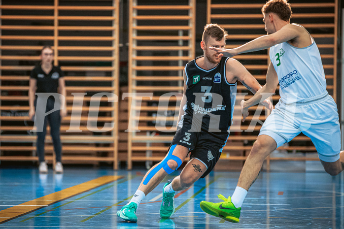 Basketball, Basketball Zweite Liga 2022/23 Playoff, Viertelfinale Spiel 2, Union Deutsch Wagram, Raiders Tirol, Jiri Dedek (3)