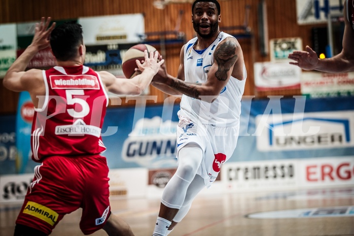 Basketball, ABL 2017/18, Grunddurchgang 27.Runde, Oberwart Gunners, BC Vienna, Jerome Seagears (5)