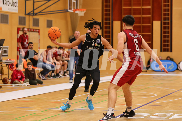 Basketball Zweite Liga 2023/24, Grunddurchgang 19.Runde Mistelbach Mustangs vs. Basket Flames