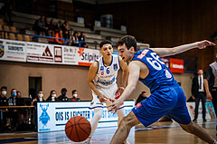Basketball, bet-at-home Basketball Superliga 2021/22, Grunddurchgang Runde 14, Oberwart Gunners, Vienna D.C. Timberwolves, Magdy Abou-Ahmed (6)
