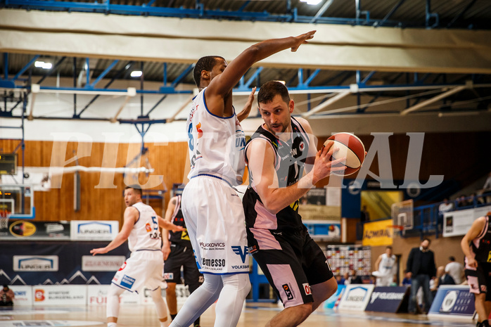 Basketball, Admiral Basketball Superliga 2019/20, Platzierungsrunde 5.Runde, Oberwart Gunners, Flyers Wels, Davor Lamesic (7)