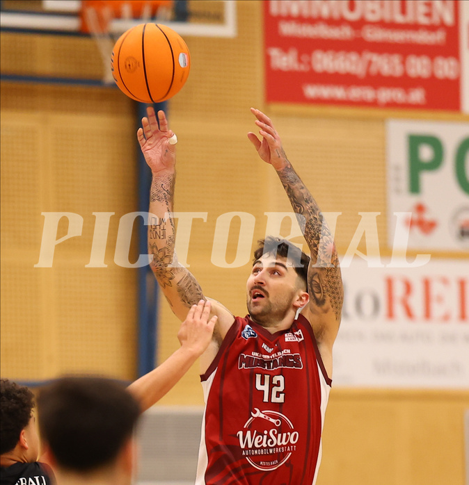 Basketball Zweite Liga 2024/25, Grunddurchgang 7.Runde Mistelbach Mustangs vs. Mattersburg Rocks


