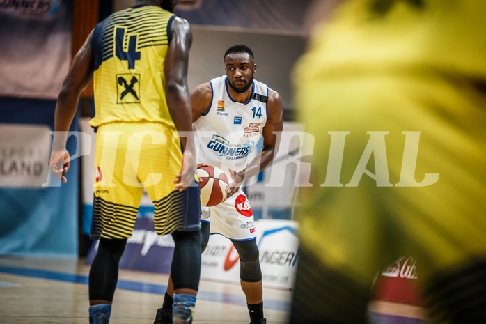 Basketball, ABL 2018/19, Grunddurchgang 27.Runde, Oberwart Gunners, BC Vienna, Christopher Tawiah (14)