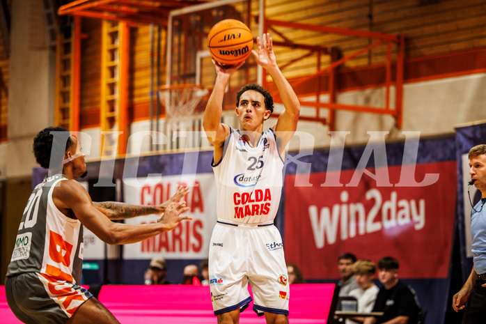 Basketball, win2day Basketball Superliga 2023/224, Grunddurchgang Runde 3, BBC Nord Dragonz, Klosterneuburg Dukes, Lukas Hahn (25)