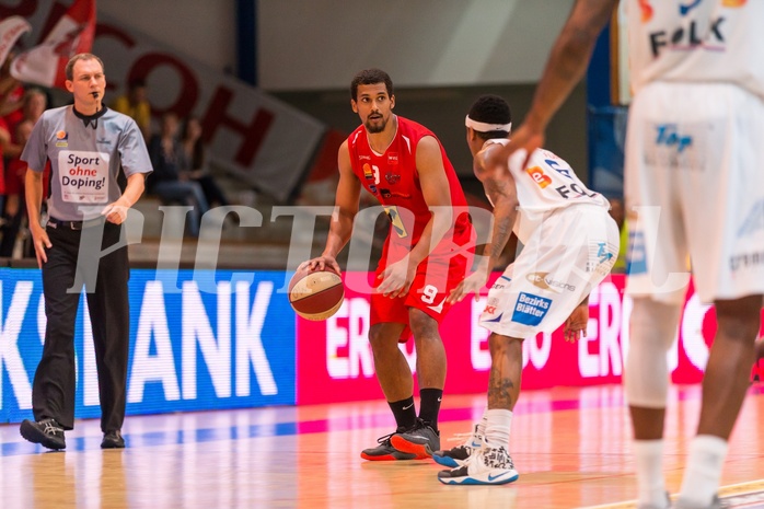 Basketball, ABL 2016/17, Playoff HF Spiel 5, Oberwart Gunners, WBC Wels, Lorenzo O'Neal (9)