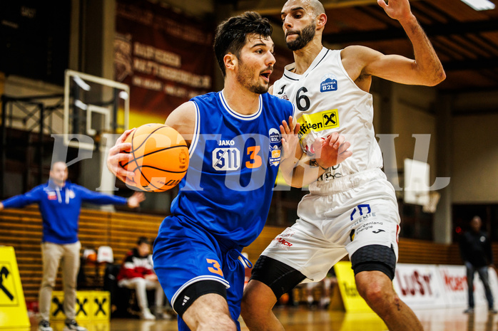 Basketball, Basketball Zweite Liga 2023/24, Grunddurchgang 10.Runde, Mattersburg Rocks, BBU Salzburg, L. Kamber (3) Basketball, Basketball Zweite Liga 2023/24, Grunddurchgang 10.Runde, Mattersburg Rocks, BBU Salzburg, L. Kamber (3)