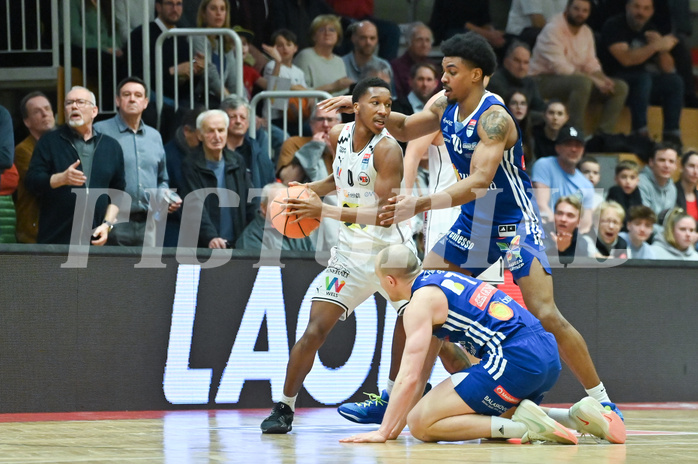 Basketball, Superliga 2024/25, Platzierungsrunde 4.Runde, Flyers Wels vs. Oberwart Gunners,
