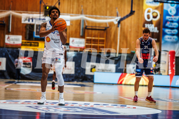 Basketball, win2day Basketball Superliga 2024/25, Grunddurchgang Runde 19, Oberwart Gunners, BBC Nord Dragonz, Robert Allen (10)
