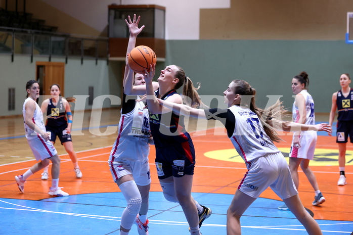 20.03.2024, Graz, Unionhalle A, Basketball Damen Superliga 2023/24, Semifinale, UBSC-DBBC Graz - SKN St. Pölten Frauen,  
