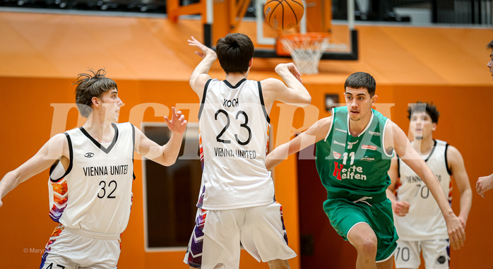 22.03.2025 Österreichischer Basketballverband 2024/25, SLMU19, Vienna United vs. Kapfenberg Bulls 