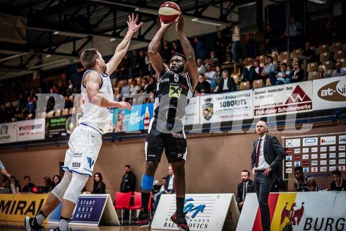 Basketball, ABL 2018/19, Grunddurchgang 1.Runde, Oberwart Gunners, Flyers Wels, Addison Spruill (5)