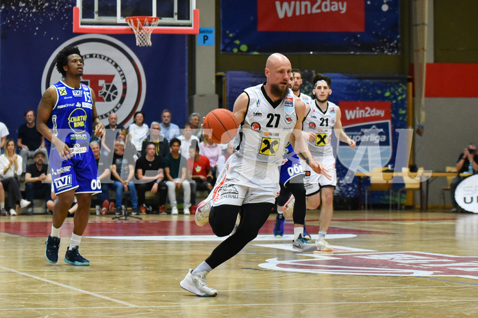 Basketball Superliga 2021/22, Viertelfinale Spiel 4, Flyers Wels vs Swans Gmunden