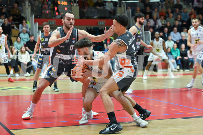 Basketball, Superliga 2024/25, Grunddurchgang 19.Runde, Flyers Wels vs. Klosterneuburg,