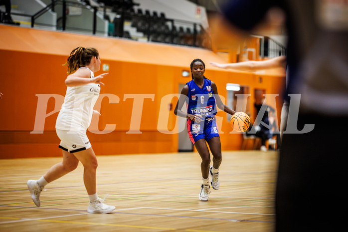 Basketball, Win2Day Basketball Damen Superliga 2023/24, Grunddurchgang 3.Runde, Basket Flames, UBSC Graz, Dierry Sow (6)