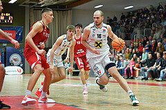 Basketball, Superliga 2023/24, Grunddurchgang 20. Runde, Flyers Wels vs. BC Vienna,