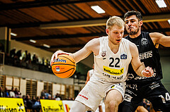 Basketball, Basketball Zweite Liga 2024/25, Grunddurchgang 13.Runde, Mattersburg Rocks, Güssing Blackbirds, Asdren Drew Koka (22)
