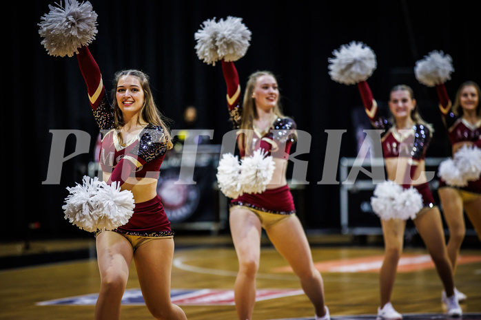 Basketball, Win2Day Superliga 2024/25, Grunddurchgang 7.Runde, BC Vienna, Klosterneuburg Dukes, Cheerleader